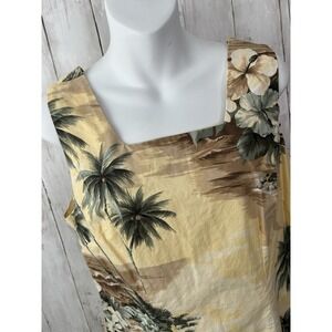 Women's Shannon Marie Dress Made In USA Hawaiian Island Palm Size L